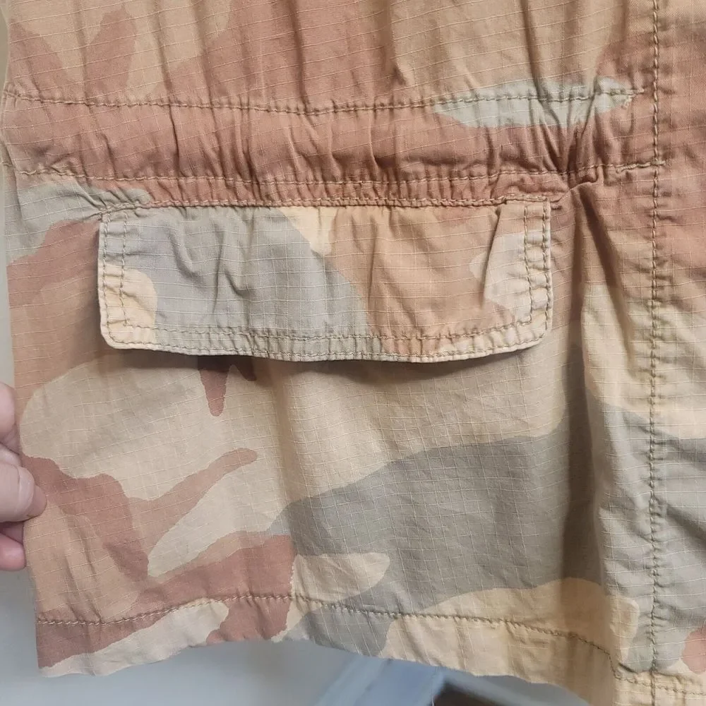 Free People Lead The Way Oversized Camo Jacket Size Medium M Neutral Multicolor - Picture 6 of 16